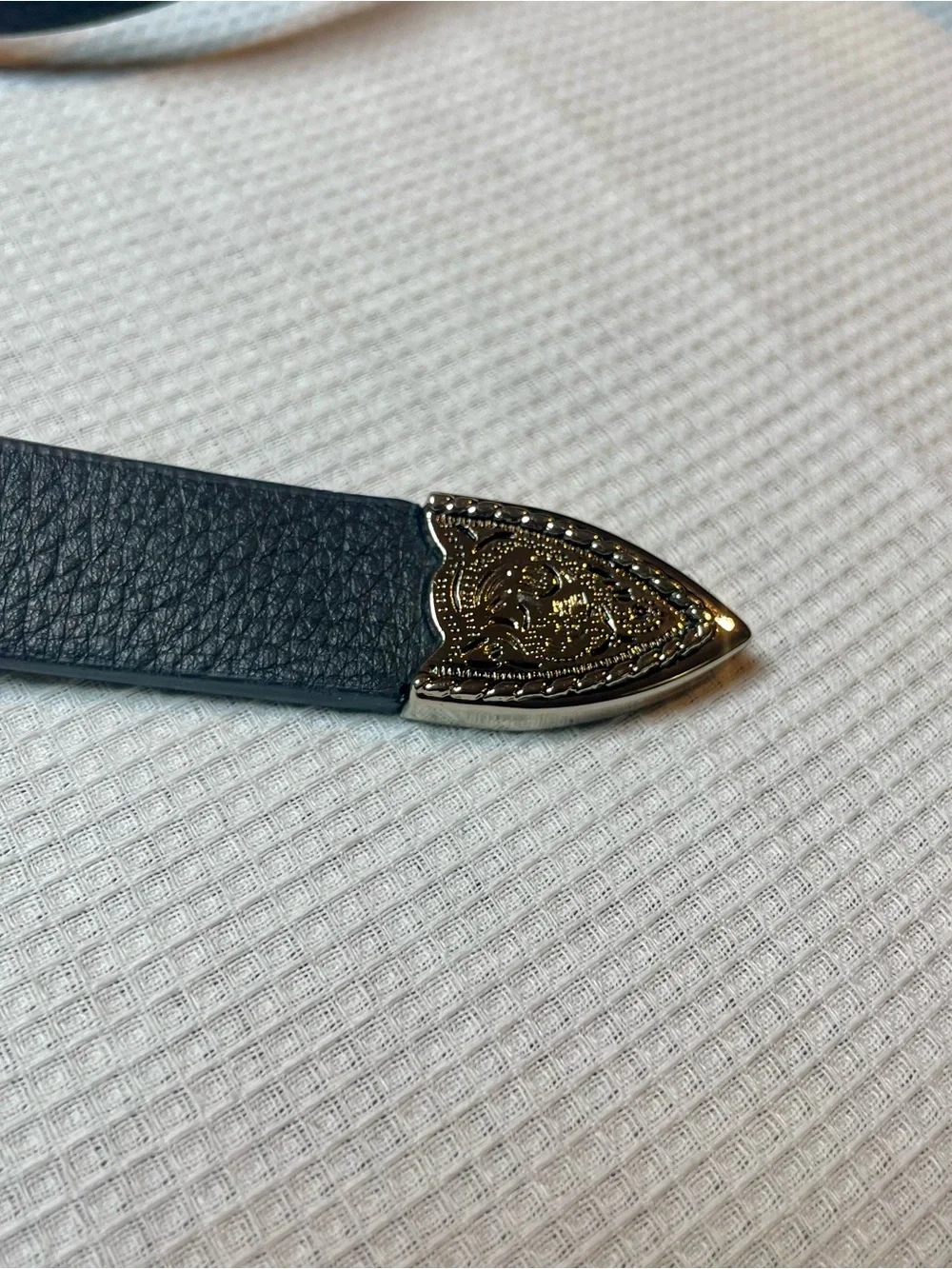 B-Low The Belt Women's Black Western Belt Small Adjustable Buckle Silver